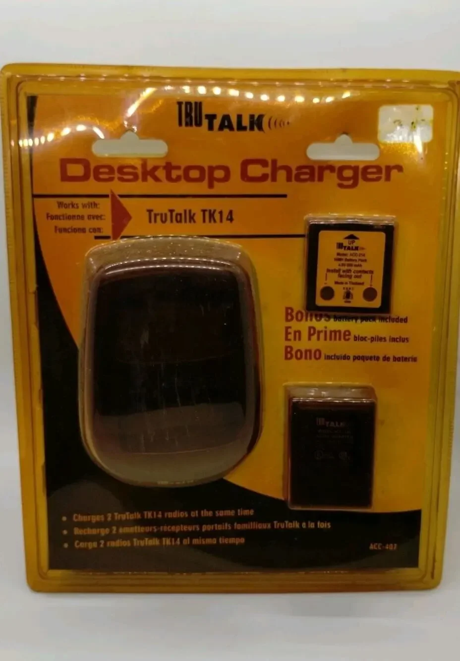 Tru Talk Desktop Charger Works with TK14 - Charges 2 Radios